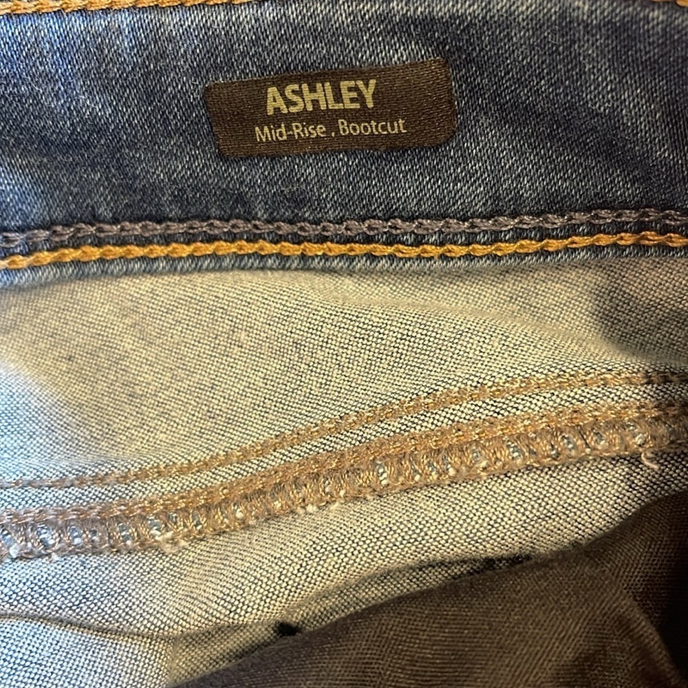 Mavi Gold W26 Ashley stretch mid rise boot cut faded blue jeans - Picture 8 of 11